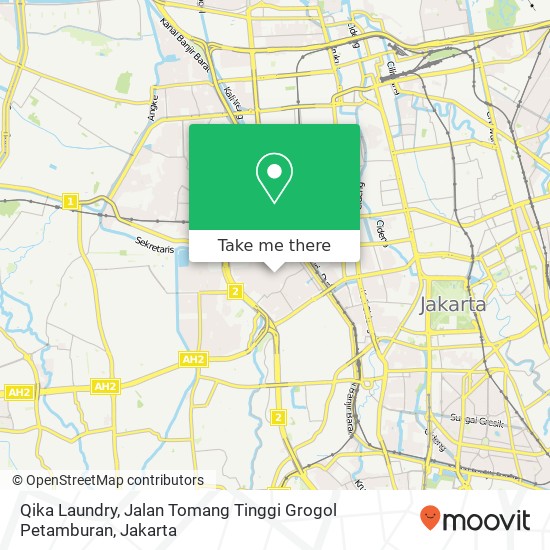 Qika Laundry, Jalan Tomang Tinggi Grogol Petamburan map