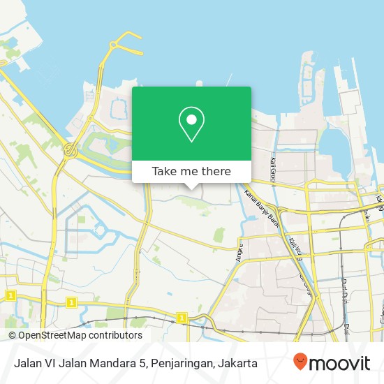 Jalan VI Jalan Mandara 5, Penjaringan map