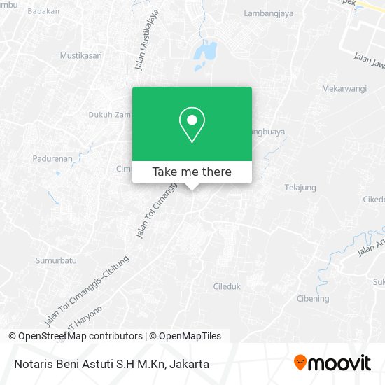 Notaris Beni Astuti S.H M.Kn map