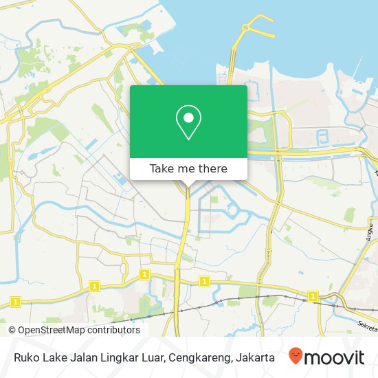 Ruko Lake Jalan Lingkar Luar, Cengkareng map