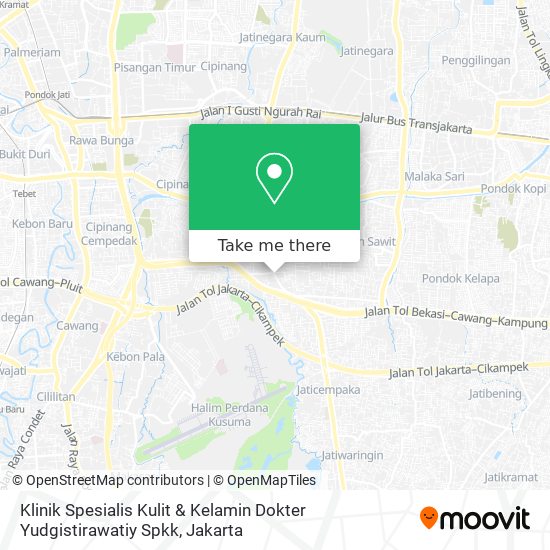 Klinik Spesialis Kulit & Kelamin Dokter Yudgistirawatiy Spkk map