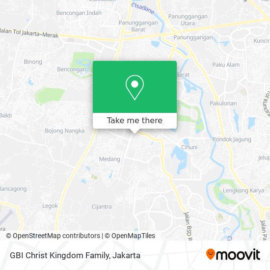 GBI Christ Kingdom Family map