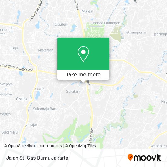 Jalan St. Gas Bumi map