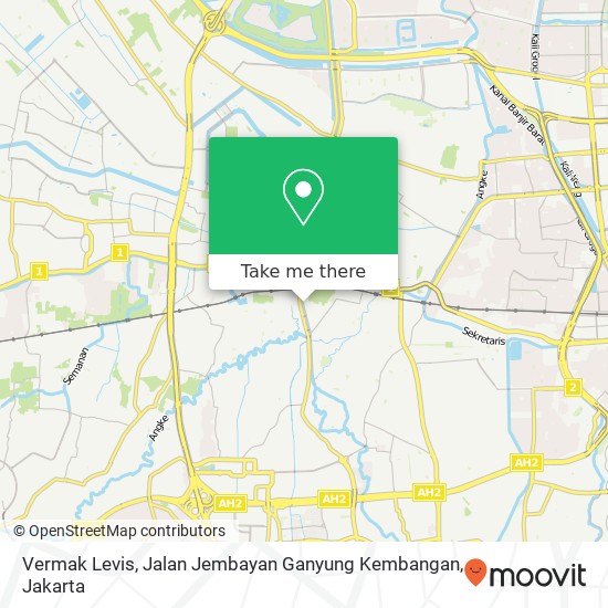 Vermak Levis, Jalan Jembayan Ganyung Kembangan map