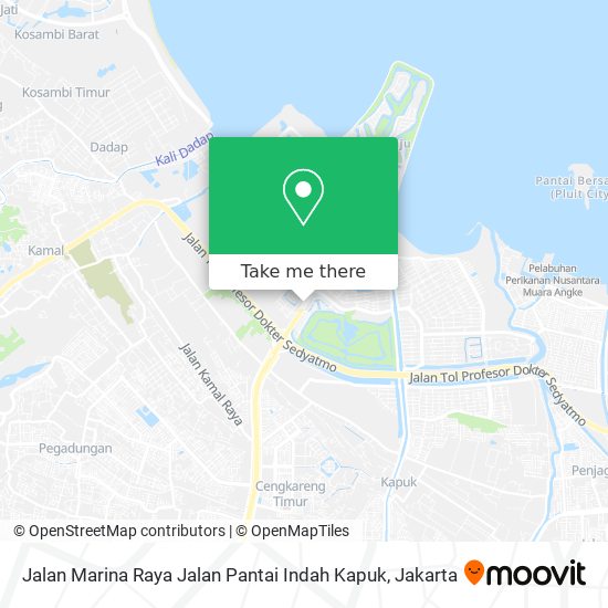 Jalan Marina Raya Jalan Pantai Indah Kapuk map