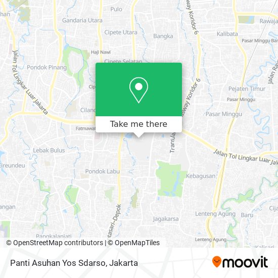 Panti Asuhan Yos Sdarso map