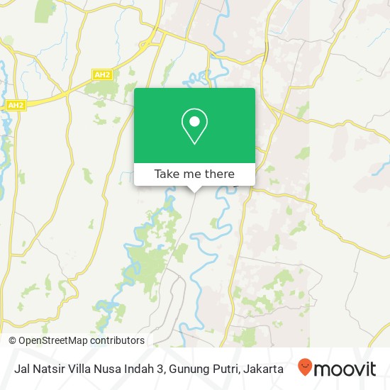 Jal Natsir Villa Nusa Indah 3, Gunung Putri map