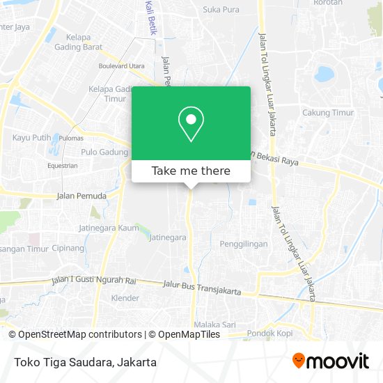 Toko Tiga Saudara map