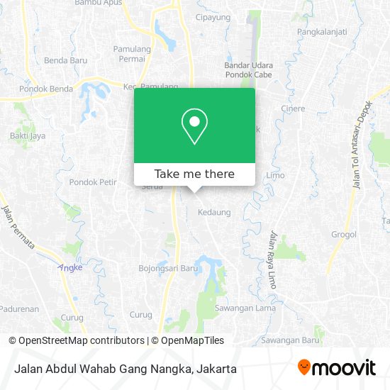 Jalan Abdul Wahab Gang Nangka map