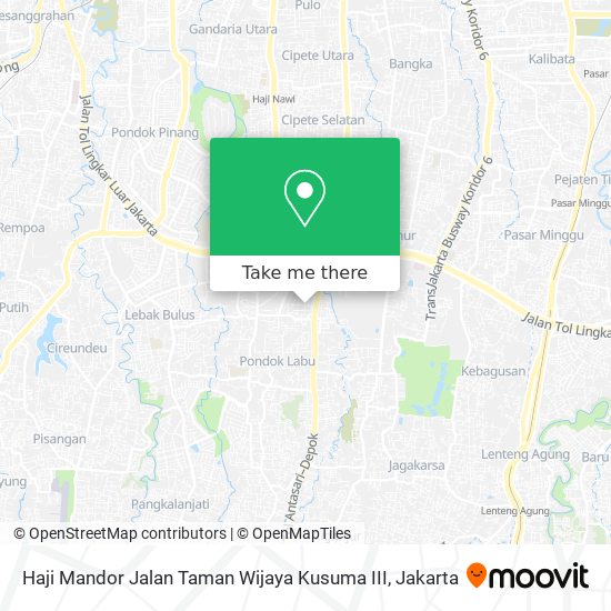 Haji Mandor Jalan Taman Wijaya Kusuma III map
