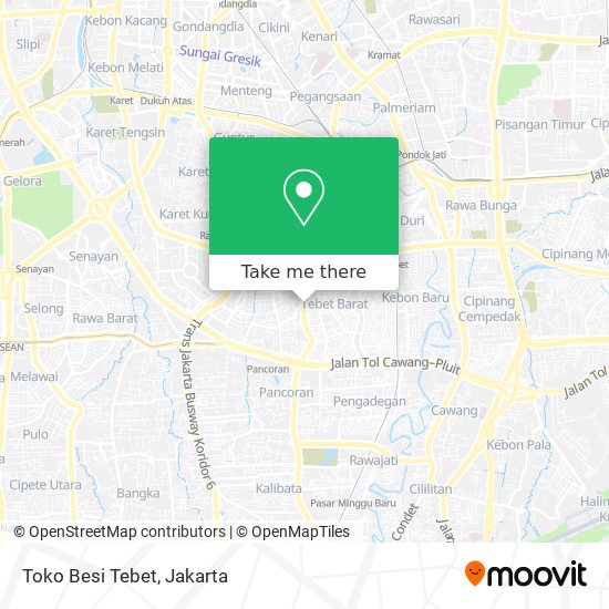 Toko Besi Tebet map