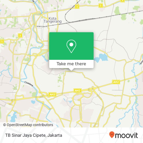 TB Sinar Jaya Cipete map