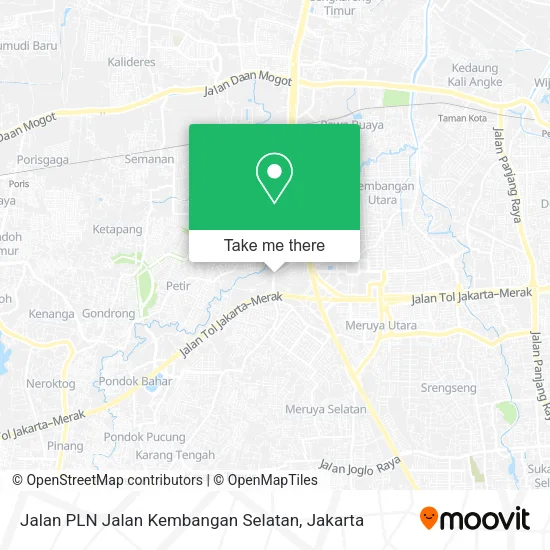 Jalan PLN Jalan Kembangan Selatan map