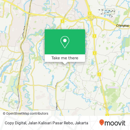 Copy Digital, Jalan Kalisari Pasar Rebo map