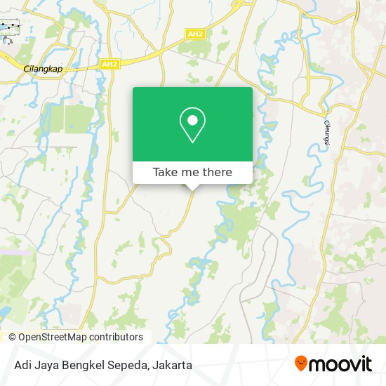 Adi Jaya Bengkel Sepeda map