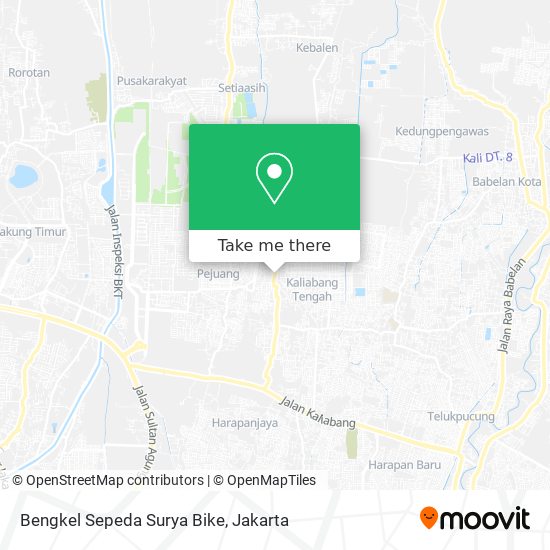 Bengkel Sepeda Surya Bike map