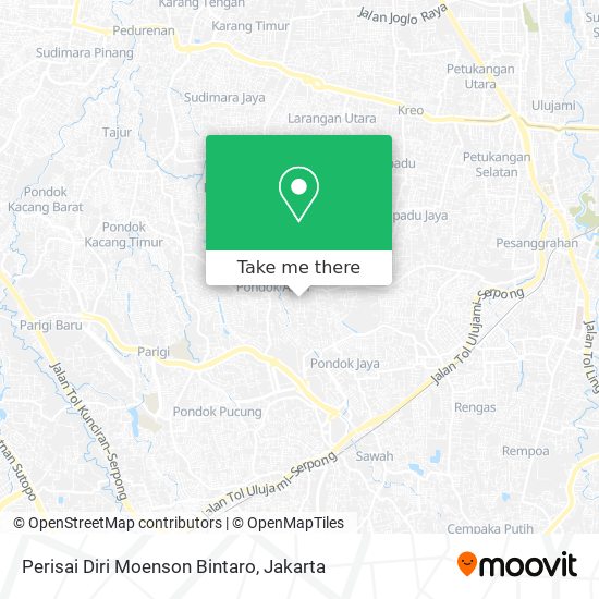 Perisai Diri Moenson Bintaro map