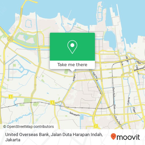 United Overseas Bank, Jalan Duta Harapan Indah map