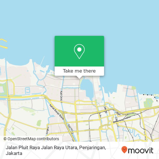 Jalan Pluit Raya Jalan Raya Utara, Penjaringan map