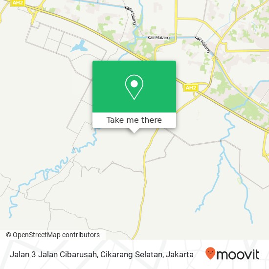 Jalan 3 Jalan Cibarusah, Cikarang Selatan map