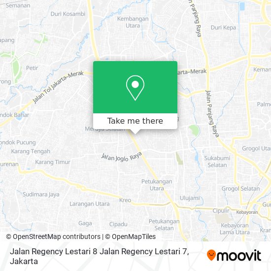 Jalan Regency Lestari 8 Jalan Regency Lestari 7 map