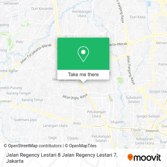 Jalan Regency Lestari 8 Jalan Regency Lestari 7 map