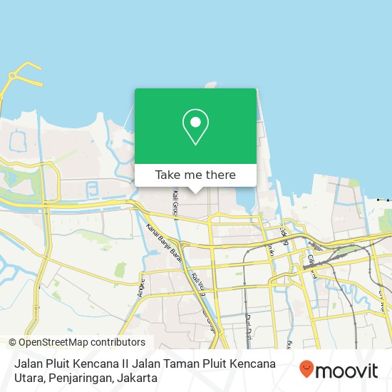 Jalan Pluit Kencana II Jalan Taman Pluit Kencana Utara, Penjaringan map