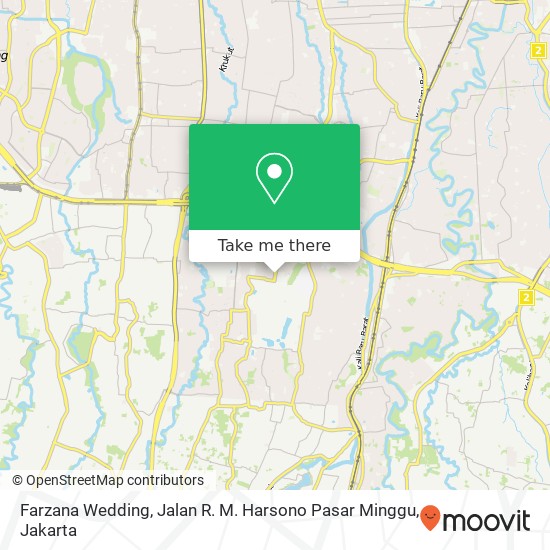 Farzana Wedding, Jalan R. M. Harsono Pasar Minggu map