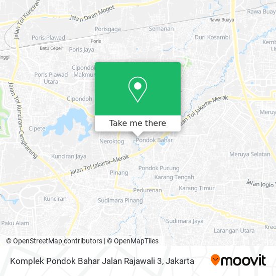 Komplek Pondok Bahar Jalan Rajawali 3 map