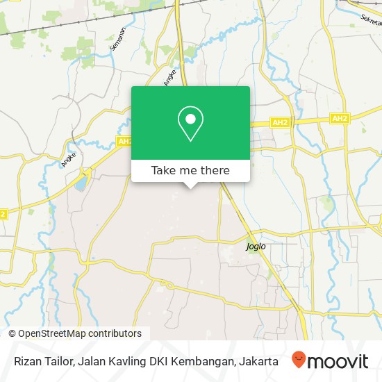 Rizan Tailor, Jalan Kavling DKI Kembangan map