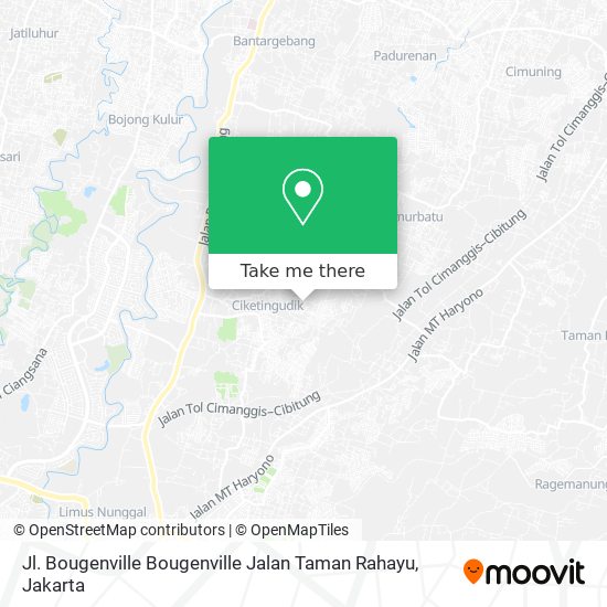 Jl. Bougenville Bougenville Jalan Taman Rahayu map