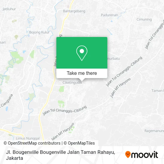 Jl. Bougenville Bougenville Jalan Taman Rahayu map