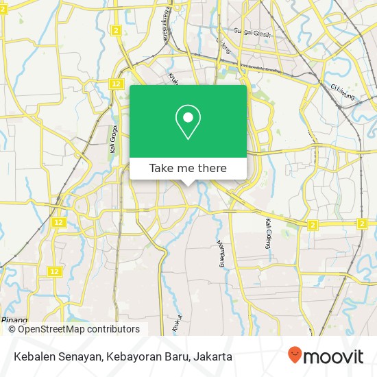 Kebalen Senayan, Kebayoran Baru map