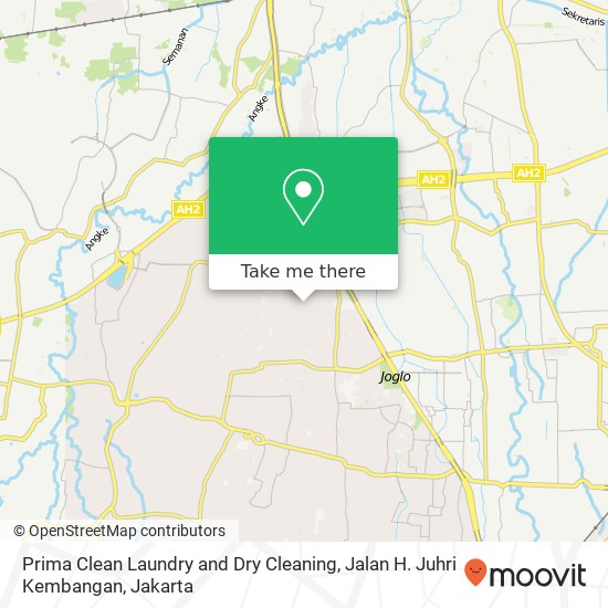 Prima Clean Laundry and Dry Cleaning, Jalan H. Juhri Kembangan map