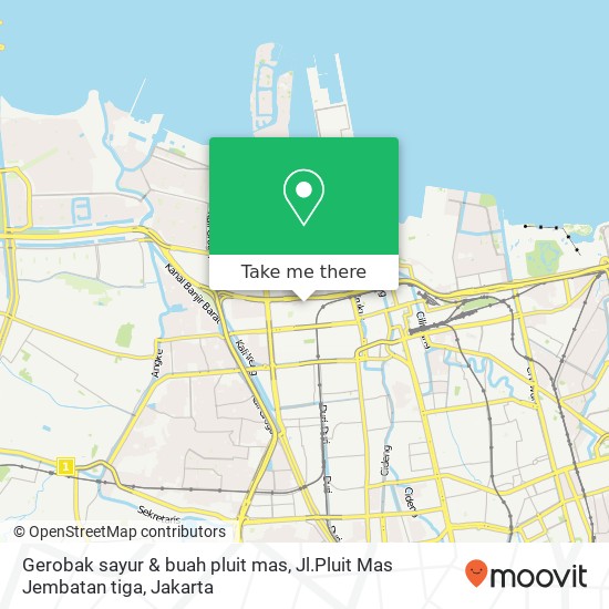 Gerobak sayur & buah pluit mas, Jl.Pluit Mas Jembatan tiga map