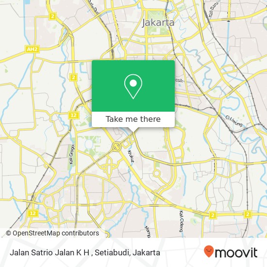Jalan Satrio Jalan K H , Setiabudi map