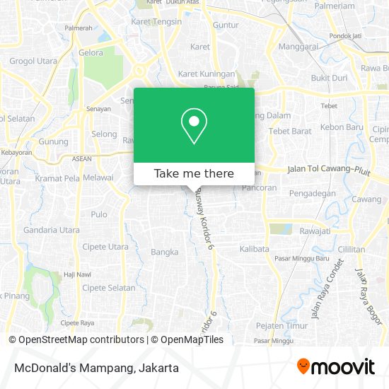 McDonald's Mampang map