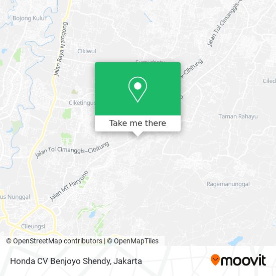Honda CV Benjoyo Shendy map