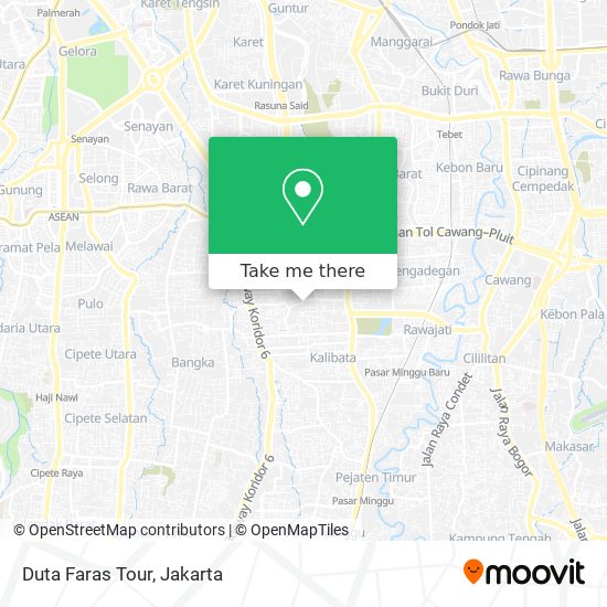 Duta Faras Tour map