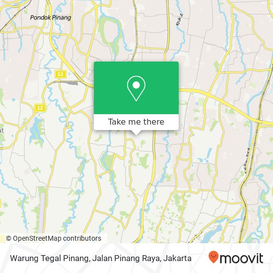 Warung Tegal Pinang, Jalan Pinang Raya map