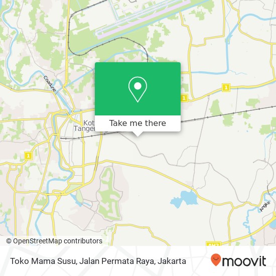 Toko Mama Susu, Jalan Permata Raya map