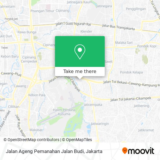 Jalan Ageng Pemanahan Jalan Budi map