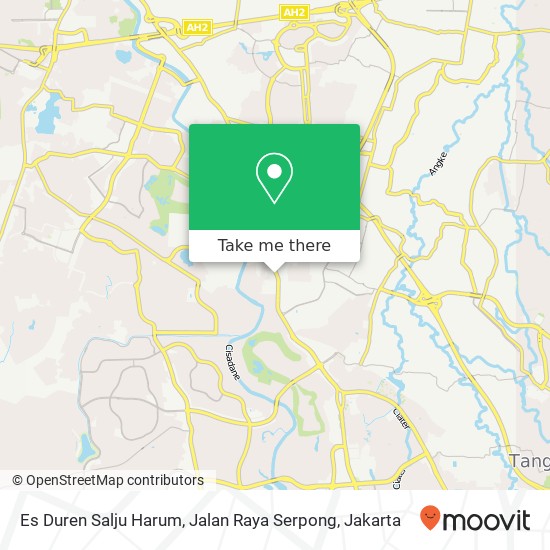 Es Duren Salju Harum, Jalan Raya Serpong map