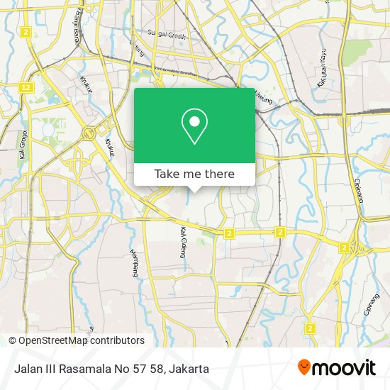 Jalan III Rasamala No 57 58 map