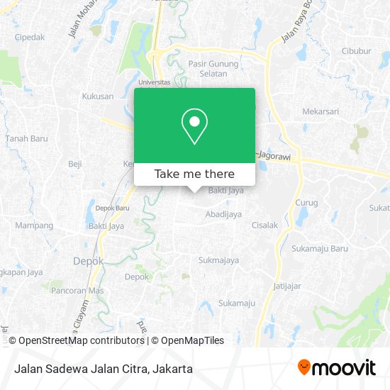 Jalan Sadewa Jalan Citra map