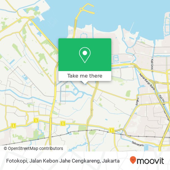 Fotokopi, Jalan Kebon Jahe Cengkareng map