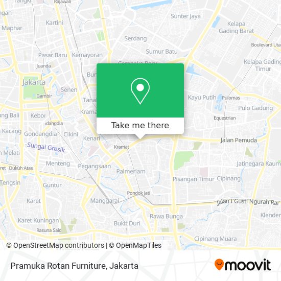 Pramuka Rotan Furniture map