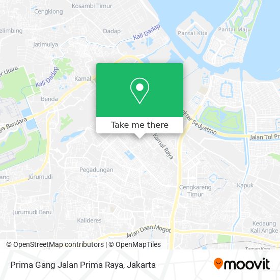 Prima Gang Jalan Prima Raya map