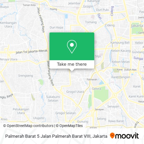 Palmerah Barat 5 Jalan Palmerah Barat VIII map