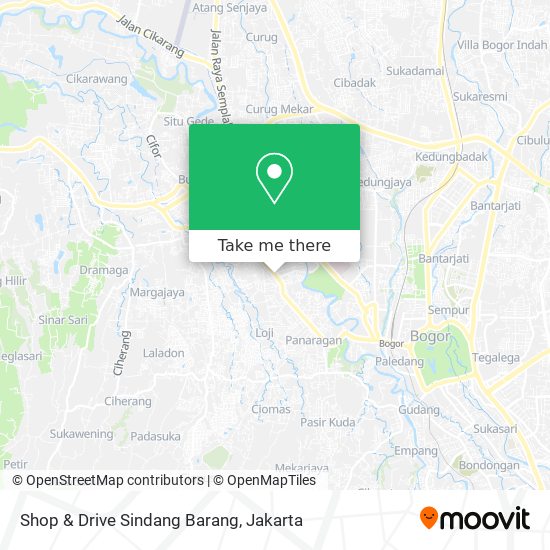 Shop & Drive Sindang Barang map
